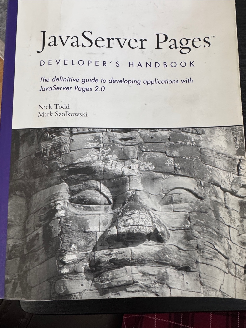 JavaServer Pages Developer's Handbook - White & Black Cover 815 Pages